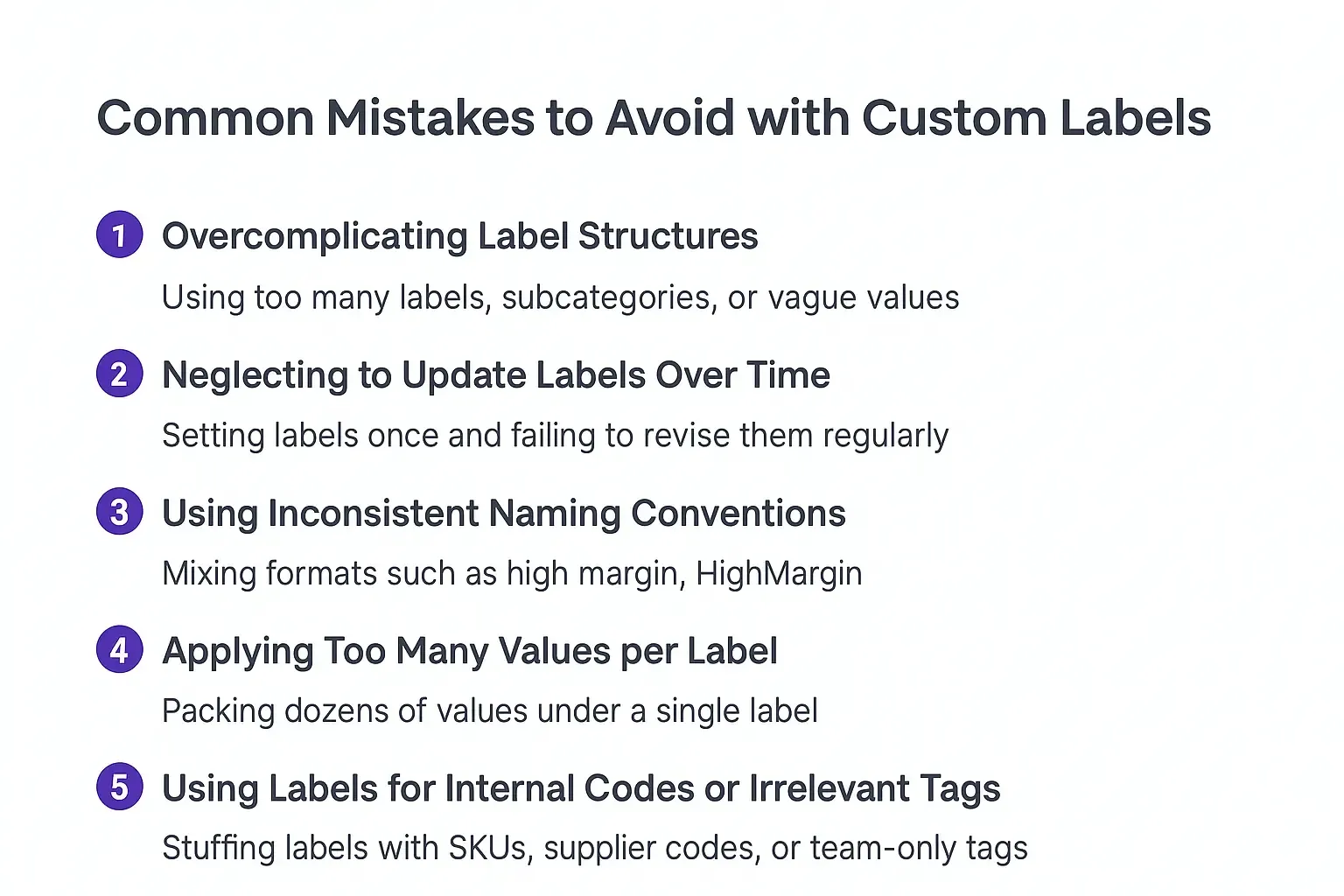Common Mistakes to Avoid with Custom Labels