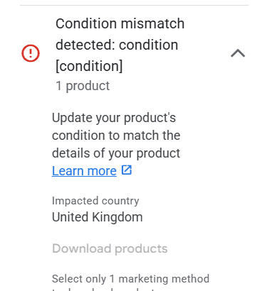 Country or Language Mismatch Google Shopping Not Working