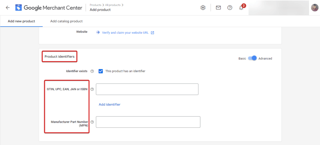 Enter the correct GTIN based on the packaging or manufacturer source.