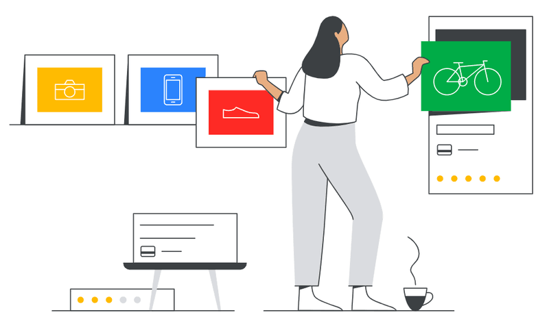 Which products on Google Shopping are allowed to use placeholder images?