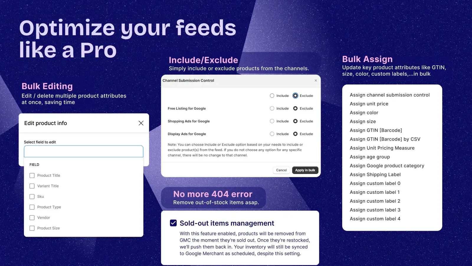 Outdated or Incomplete Product Feed