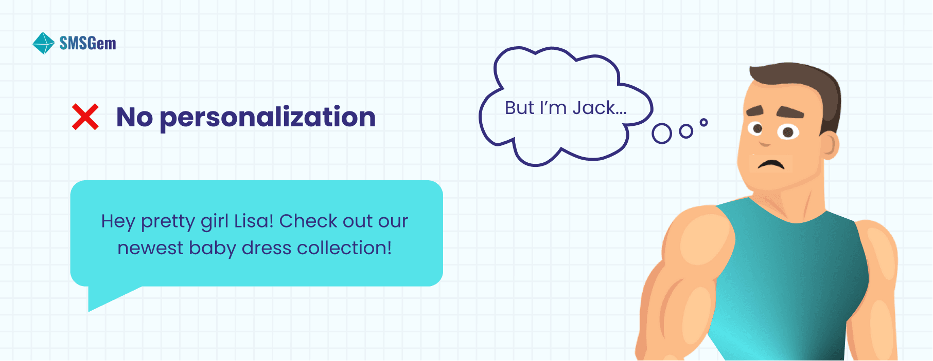 No personalization SMS