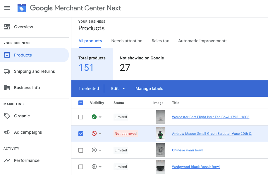 Remove Problematic Products Google Merchant Center Misrepresentation