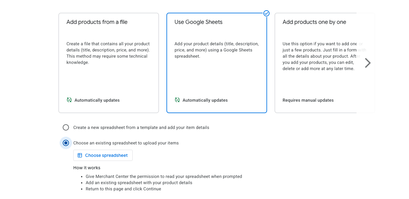 Step 2: Re-upload the Feed to Merchant Center