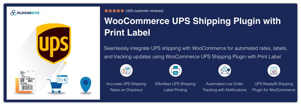 WooCommerce UPS Shipping Plugin with Print Label