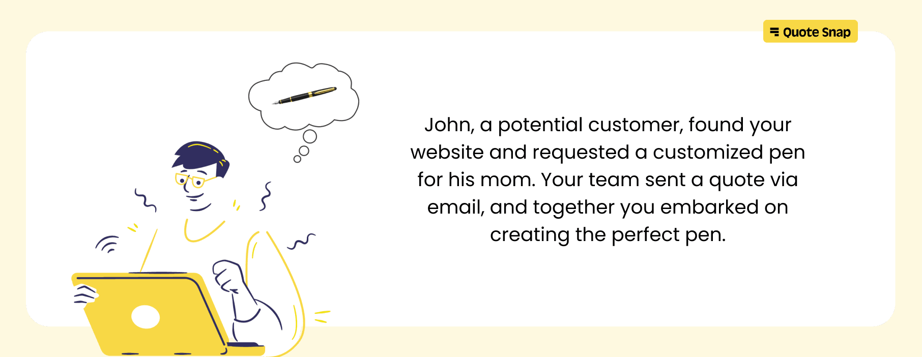 Understand request for quote process thorugh John's story